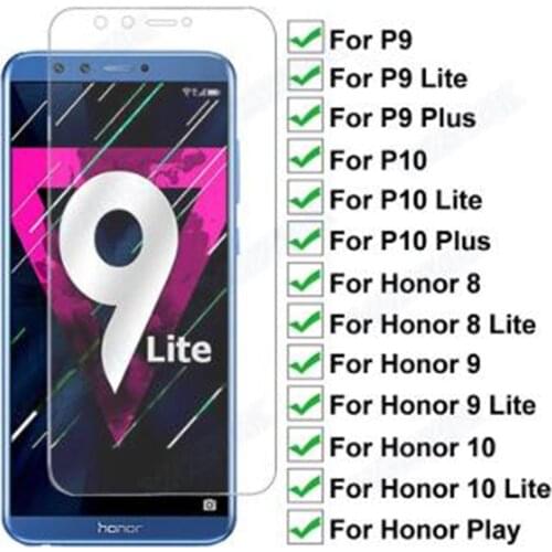 9H2.5d Tempered Glass For Huawei P9 P10 Lite Plus Screen Protector Glas For Honor 8 9 10 Lite Play Protective Film Case