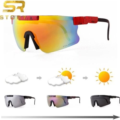 2021Popular Polarized Sports Cycling Sunglasses TR90 Non-Standard Large Frame Colorful UV400 Outdoor Men Women Bike Glasses