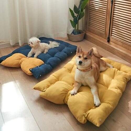 2021New! Pet Dog Bed Large Big Small Cat House Cat Bed Mat Four Seasons General Pet Mattress Sofa Cat Dog Sleeping Nest Cushion
