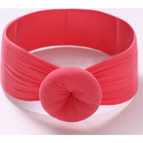 27/35 Colors Baby Bow Nylon Headband For Girls Spring 2020 Kids Soft Elastic Round Head Wrap Newborn Hairband Hair Accessories