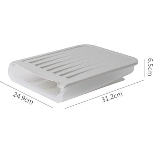 3-row Kitchen Stacked Auto Scrolling Egg Holder Storage Box Rack Container 203F