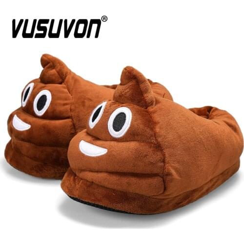 Indoor Slippers Warm Winter Home Slippers New Fashion Men Women Bread Shoes Soft Plush Shoes Unisex Cute Funny Christmas Gift