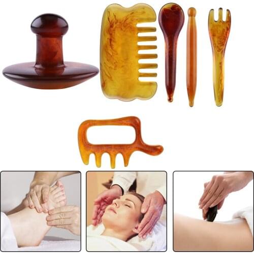 Home Acupoint Stimulation Therapy Resin Beeswax Anti Wrinkle Massage Scraper Portable Anti-Aging Body Skin Massager