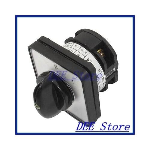 Electric 2 Position 4 Terminals Rotary Cam Changeover Switch 660V 10A