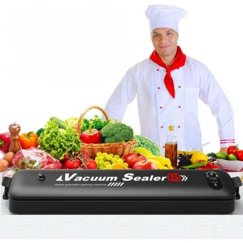 Electric Vacuum Sealer Packaging Machine For Home Kitchen Including 10/15pcs Food Saver Bags Commercial Vacuum Food Sealing