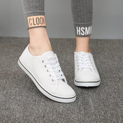 Women Shoes Ladies Sneaker Flat For Woman White Casual Sneakers Canvas Designer Shoe Big Size 2021 Spring Autumn