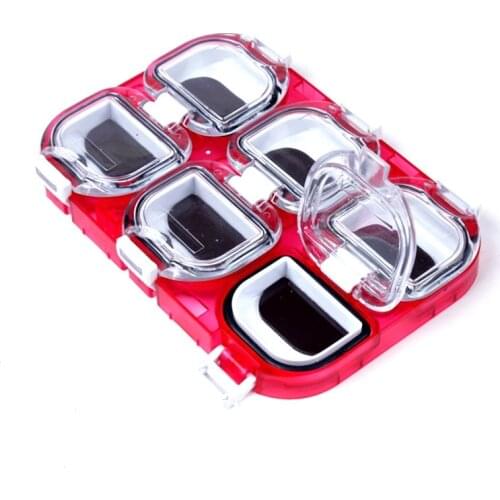 Fishing Accessories Box Magnetic Waterproof 6 Grid Fishing Hook Accessories Storage Box
