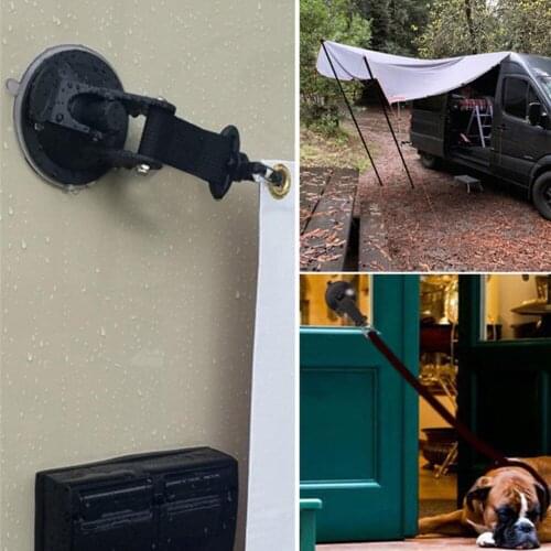 Car Tent Suction Cup Hook No Drilling Multi-Purpose Tarp Awning Sucker Buckle for Camping Home Tent Accessories Single Double