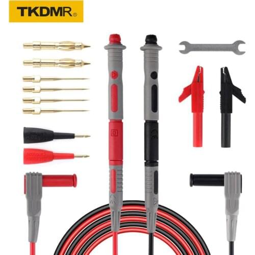 TKDMR 13 in 1 PVC 90CM Multi-function Multimeter Digital Meter Stick Test Kit with Alligator Clips / Probe / Small Wrench