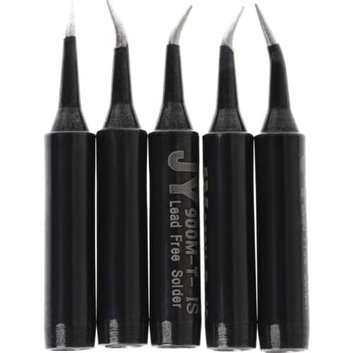 5 Pcs Solder Soldering Iron Tip 900M-T-SI Lead Free For Hakko Saike 936 852d+ 909D