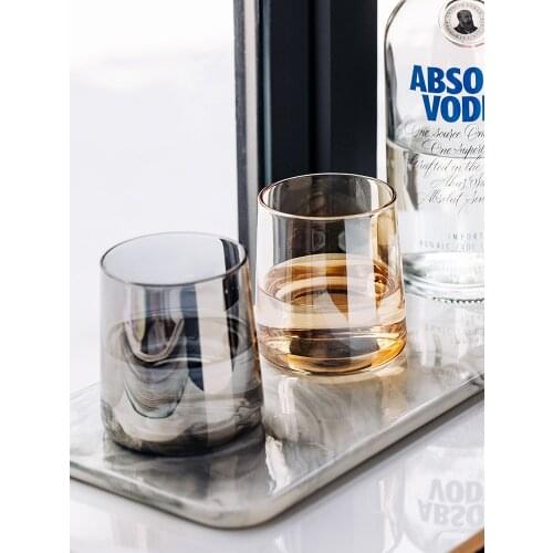 Dazzling Whisky Glass Transparent Mugs Milk Tea Coffee Juice Water Cup Home Office Drinkware Lovers Gifts 1PC