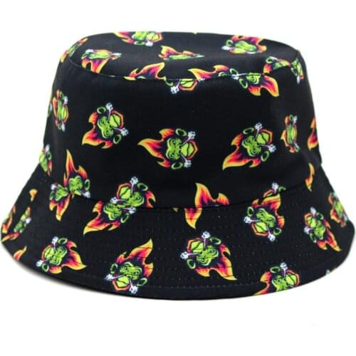 Autumn Bucket Hats Women Mens Panama Hat Floral printed Fishing Hat Fisherman Cap for Men Ladies Femme Gorro