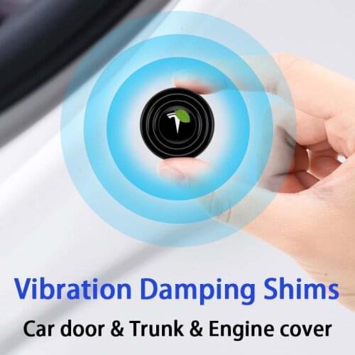 16Pcs Car Door Sound Shockproof Buffer Stickers For Tesla Model 3 Model Y Car Vibration Damping Shims Anti-Noise Gasket Sticker