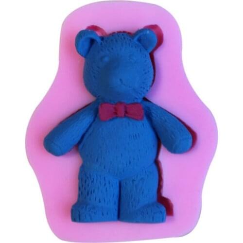 Bear Lace Silicone Mold Fondant Mould Cake Decorating Tools Birthday Wedding Cake Candy Craft Gumpaste Molds Kitchen Accessories