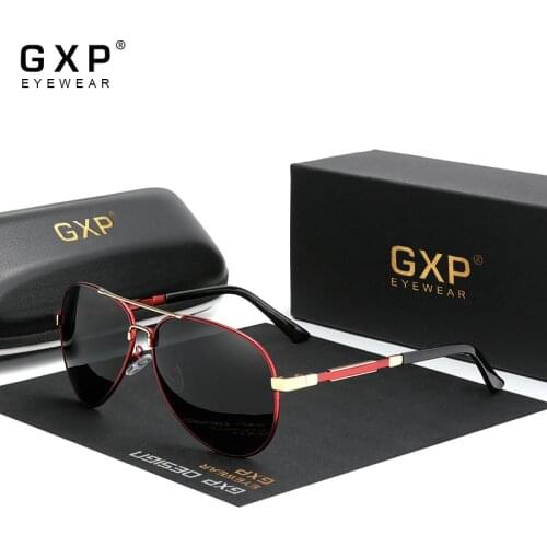 GXP Fashion Aluminum pilot Sunglasses Polarized Sun glasses Men And Women Mirror Photochromic Lens Anti-glare Driving Eyewear