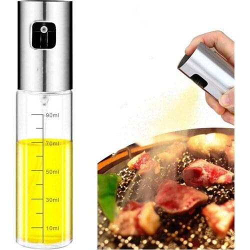 Kitchen Baking Oil Cook Oil Spray Empty Bottle Vinegar Bottle Oil Dispenser Cooking Tool Salad BBQ Cooking Glass Oil Sprayer