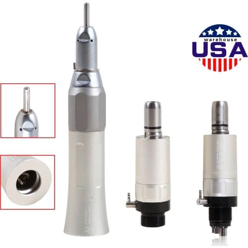 Dental Slow Low Speed External Water Spray Handpiece Straight Nosecone for NSK / Air Motor 2/4 Hole Air Motor