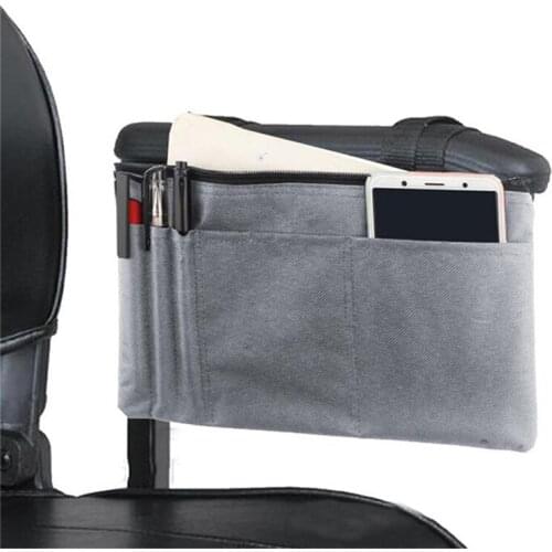 Universal Walker Bag Rollator Organizer bag, Wheelchair Scooter Side Bag for Sundries Wallet Snacks Storage