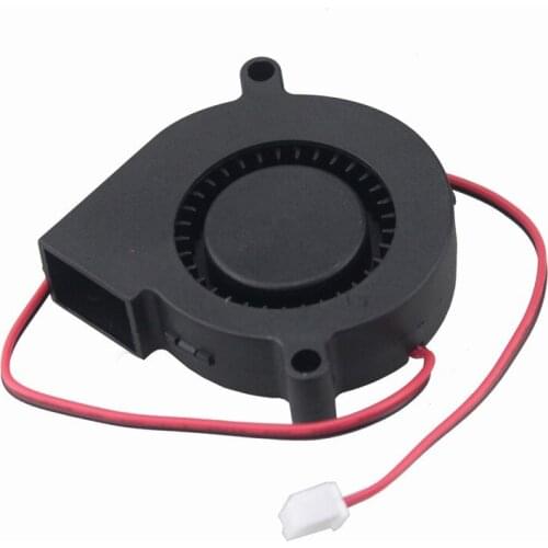 Gdstime 10 pcs DC 5V Cooling Blower Fan 50mm x 15mm 5cm 2 Wires 2Pin 5015S Black Brushless Centrifugal PC Cooler 50x15mm 0.12A
