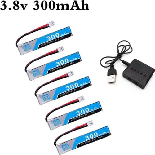 1S 350mAh 3.8V 30C/60C 4.35V HV Lipo battery PH2.0 Plug for 65S UK65 Blade Inductrix UR65 Tiny Whoop Drone