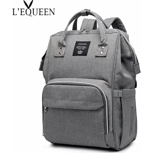 2019 Multi-function Mommy Bags Baby Diaper Backpack Commuter Bags Large Capacity Waterproof Fashion and Durable