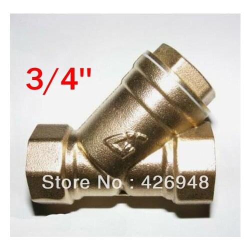 5pcs 3/4'' DN20 size Brass Y strainer valve,Y filter valve,air conditioning A/C pipe filter,water pipe central heating filter
