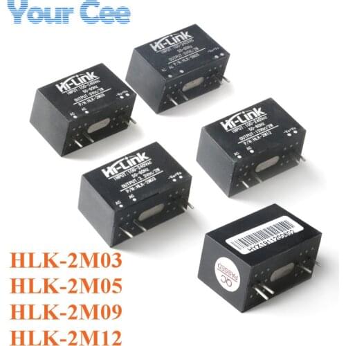 AC-DC Power Module AC to DC Mini Isolation Switch Power Supply Module 220v to 3.3v 5v 9v 12v HLK-2M03 HLK-2M05 HLK-2M09 HLK-2M12