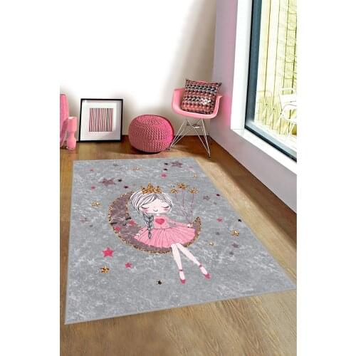 Bebişim Cute Girl Bi180 Kids Room Rug carpet 80 cm x 150 cm