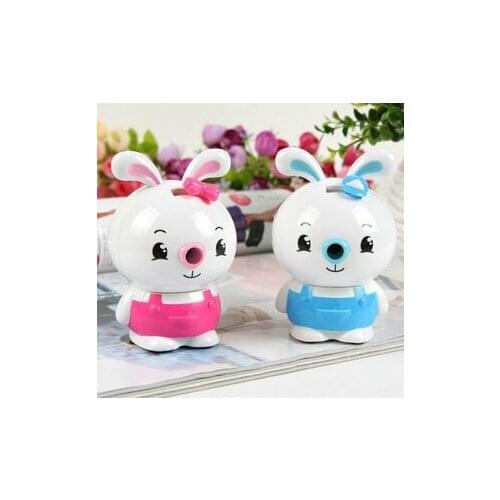 Freeshipping new arrival promotion school children rabbit designing pencil sharpener ,MOQ one piece per parcel with gifts