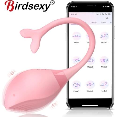 Women Vibrator APP Wireless Remote Control 9 Frequency G-sport Clitoris Stimulator Vibrating Egg Kegel Ball Sex Toy for Couple
