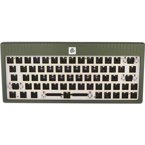 ABM x CIDOOO ABM648 64 key 60% Three mode Bluetooth 5.0 2.4G Anodized Aluminum Mechanical Keyboard Kit Hot Swappable Switch RGB