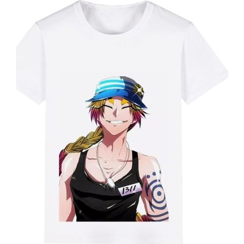 The NUMBERS detentionhouse Nanbaka Jyugo Cosplay Costume Adult Kids Child Short Sleeve T-shirt T shirt