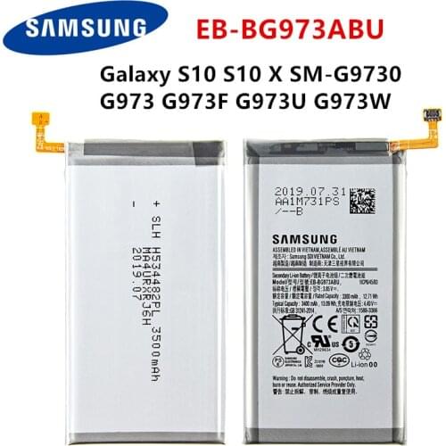 SAMSUNG Orginal EB-BG973ABU 3400mAh Battery For Samsung Galaxy S10 S10 X SM-G9730 SM-G973 G973F G973U G973W Mobile Phone