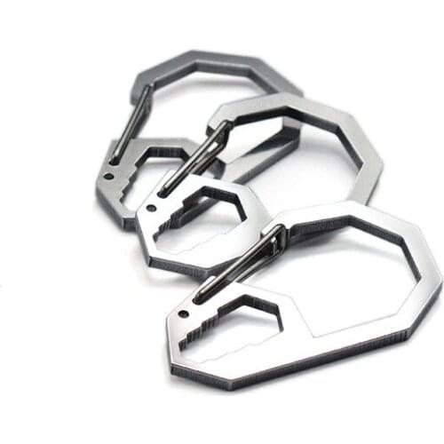 Outdoor Camping Survival Multi Tool Portable Carabiner Stainless steel Climbing Buckles Key Chain Quick-release Travel Kits