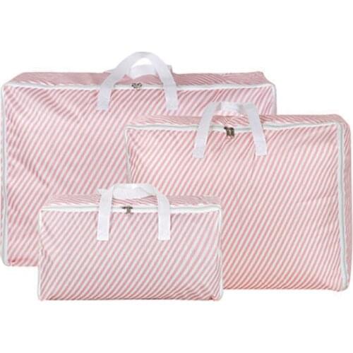 7PCS / LOT Simple Oxford Cotton Quilt Storage Bag Portable Moistureproof Dustproof Clothing Storage Bag Bedroom Organizer