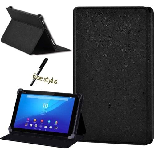 Shockproof Tablet Case for Sony Xperia Z3 8" /Z4 10.1" PU Stand Tablet Leather Cover Case+pen