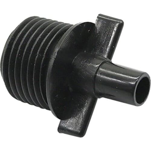 ID 6mm Sprinkler Connectors with 1/2" Male Thread Agriculture Garden Irrigation Pipe Fittings Watering 6mm Connectors 100 Pcs