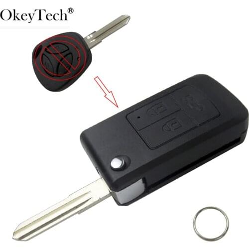 Flip Folding Modified Remote Car Key Case for LADA Key Shell Uncut Blank Blade Replacement Keyless Fob Car Covers 3 Buttons Case