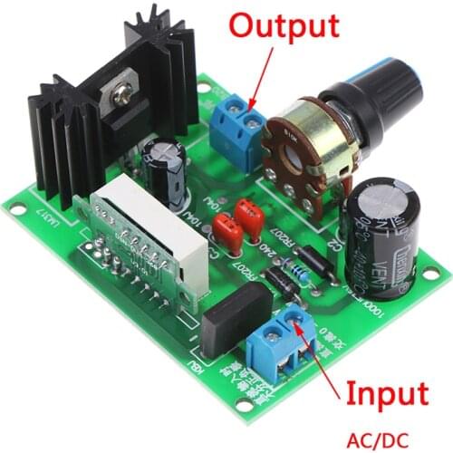LED Display LM317 Adjustable Voltage Regulator Step-down Module AC/DC 2A