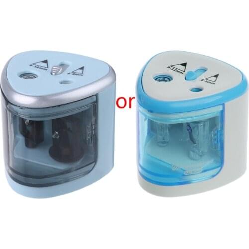New Automatic Two-hole Electric Touch Switch Pencil Sharpener Home Office School U4LD