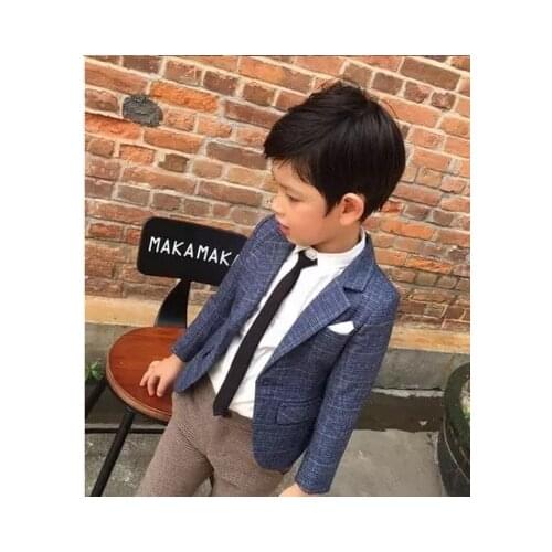 2020 Spring and Autumn New Boys Blazers Children Korean Gentleman Suit Boys Suits for Weddings Childrens British Suit Jackets