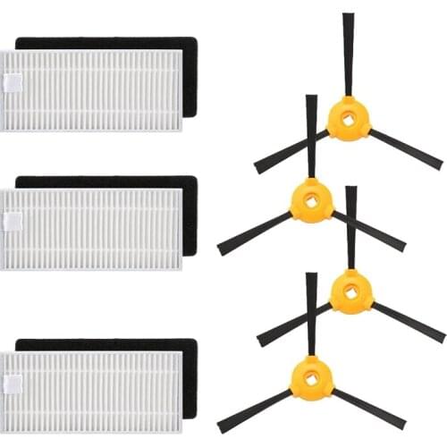 Vacuum Cleaner Foam Filters Side Brush Kits For Ecovacs Deebot N79 N79S Robotic Vacuum Cleaner Replacement Spare Parts