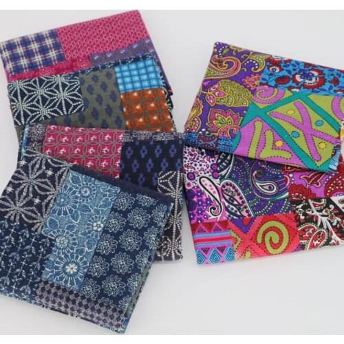 100*140cm printed linen/cotton fabric in meter handmade sewing patchwork tissue vintage zakka linen fabric for clothing