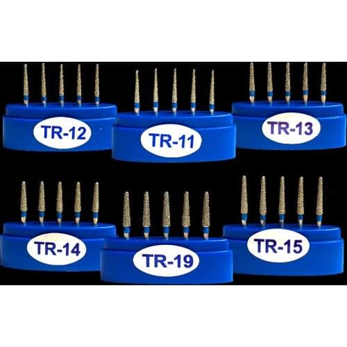 100pcs/set Dental Diamond burs FG TR series TR-11, TR-12, TR-13,TR-14,TR-15,TR-19