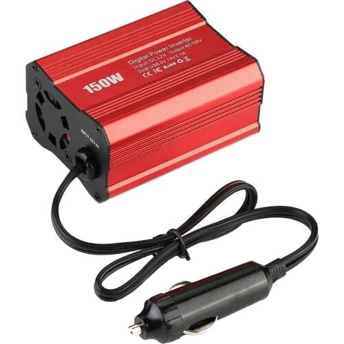 150W Car Power Inverter inversor DC 12V To AC 100V 2.1A Dual USB Ports Car Charger Adapter