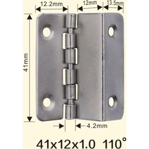 Freeshipping 41*12*1mm Iron Metal Hinge Sewing Machine Folding Table Furniture Flip Tray Hinges Big Door Hinges