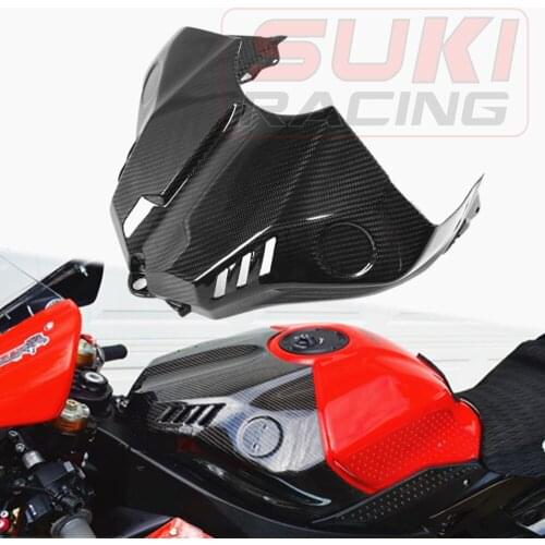 Carbon Fiber Front Tank Cover For YAMAHA YZF-R1 2015-2019 Motorcycle Fuel Tank Protective Cowl Air Box