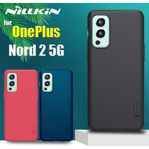 OnePlus Nord 2 5G Case Casing Nillkin Frosted Shield Hard PC Plastic Shockproof Phone Back Cover for One Plus Nord2 Coque