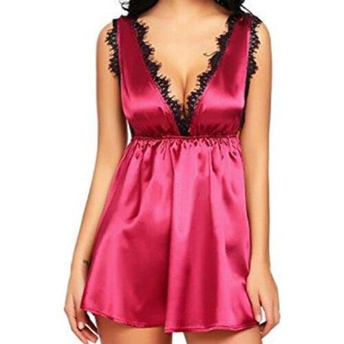 Женские атласные ночные сорочки GLORADATANG China At AliExpress