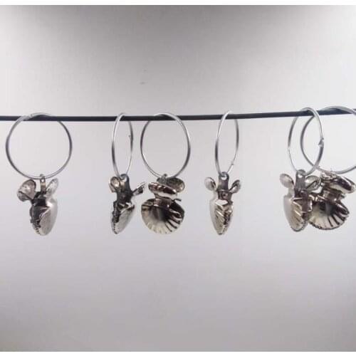 Shell Rings Shape Curtain Clips Stainless Steel Window Shower Clothes Pegs Clamps Drapery Hook Storage 100sets